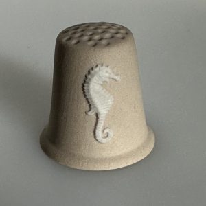 Sea Horse Jasper Ware Wedgwood Thimble